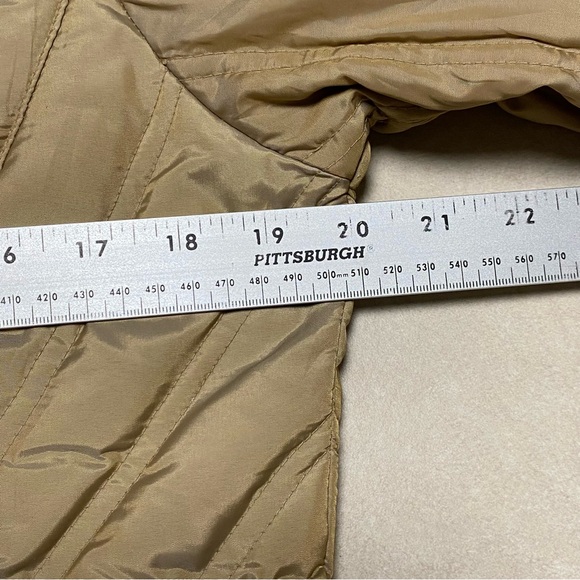 Michael Kors Jacket Womens Size Medium Gold Brown Reversible quilted down jacket - Picture 16 of 17